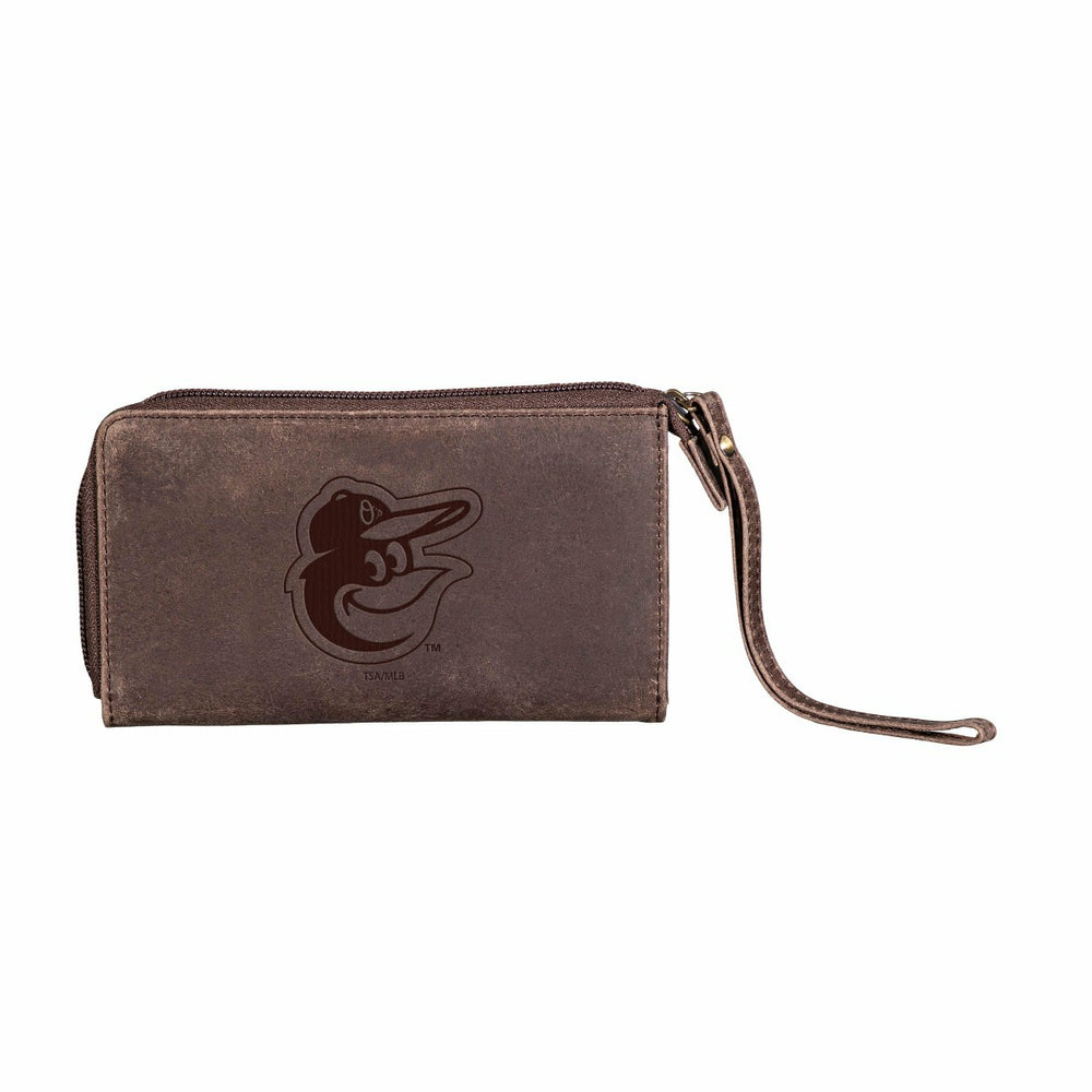 Baltimore Orioles Wristlet Wallet Brown, MLB, Home
