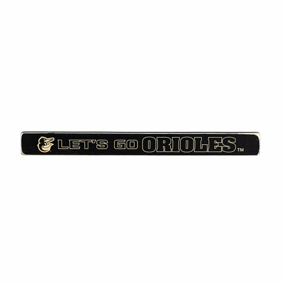 Baltimore Orioles Engraved Wood Sign, 1.5" x 18", MLB, Home