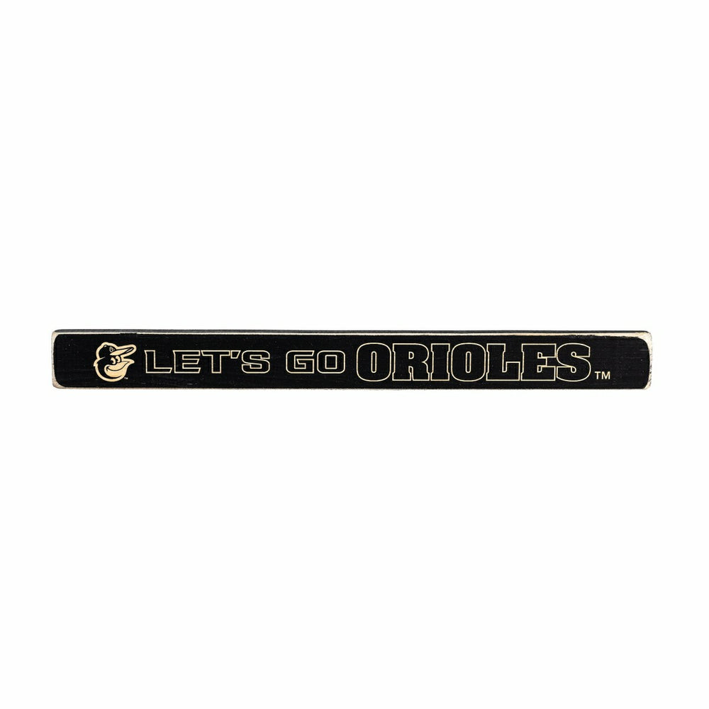 Baltimore Orioles Engraved Wood Sign, 1.5" x 18", MLB, Home