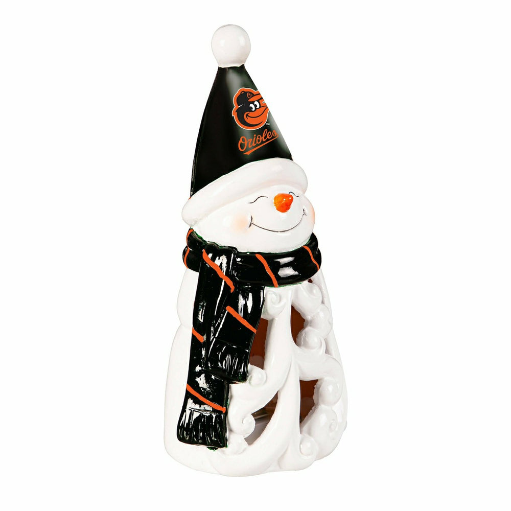 Baltimore Orioles Snowman LED Statuary, 8", MLB, Home