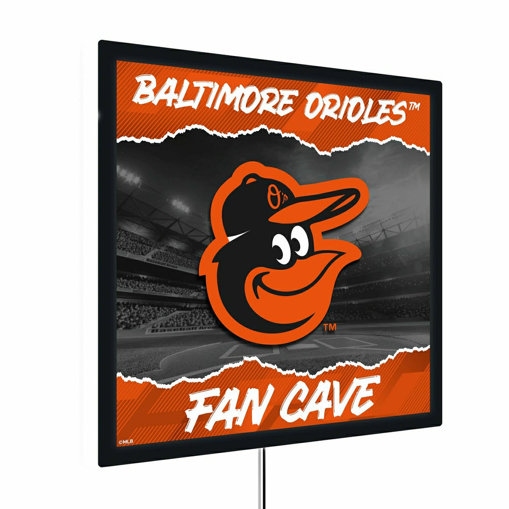 Baltimore Orioles 23"H x 23"L LED Wall Decor, Edgelite, Square, MLB, Home