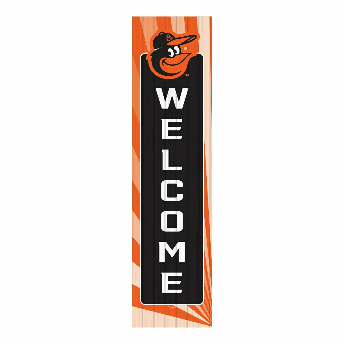 Baltimore Orioles, Summer Seasonal Leaner, 46" Single Sided, MLB, Home