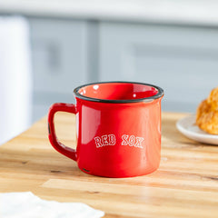 Boston Red Sox Ceramic Camp Cup with Enamel Finish, 14oz, MLB, Home