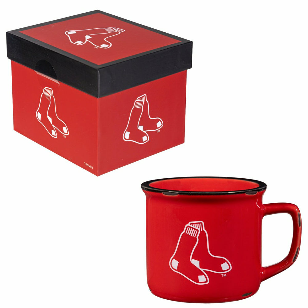 Boston Red Sox Ceramic Camp Cup with Enamel Finish, 14oz, MLB, Home