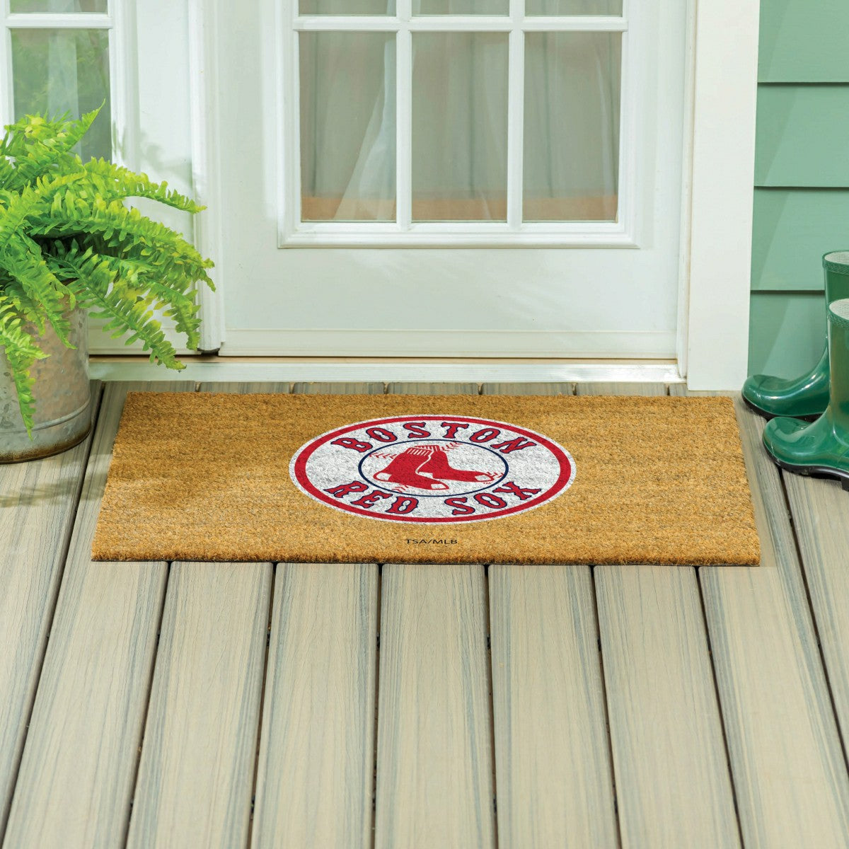 Boston Red Sox Large Full Color Coir Mat, 36"x24", MLB