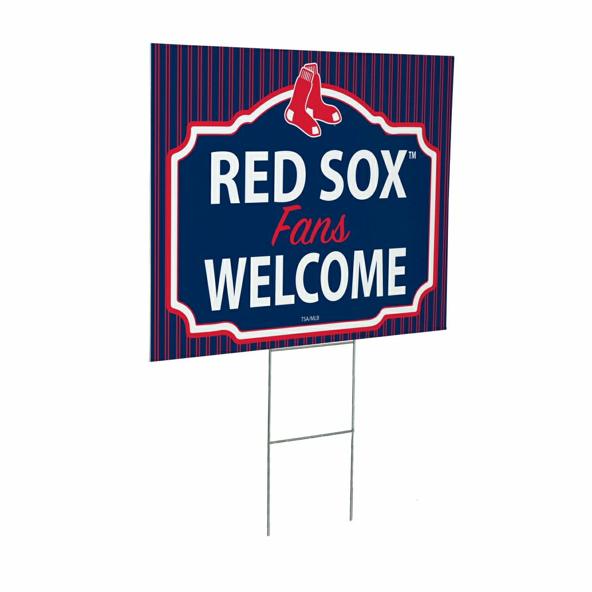 Boston Red Sox Coroplast Yard Sign, "Fans Welcome", MLB, Home