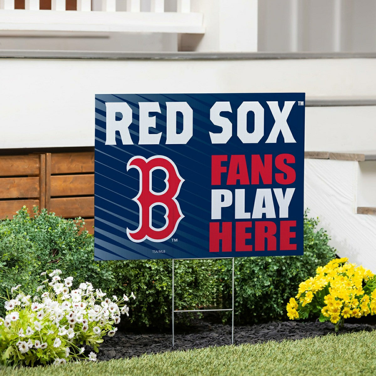 Boston Red Sox Coroplast Yard Sign "Fans Play Here", MLB, Home