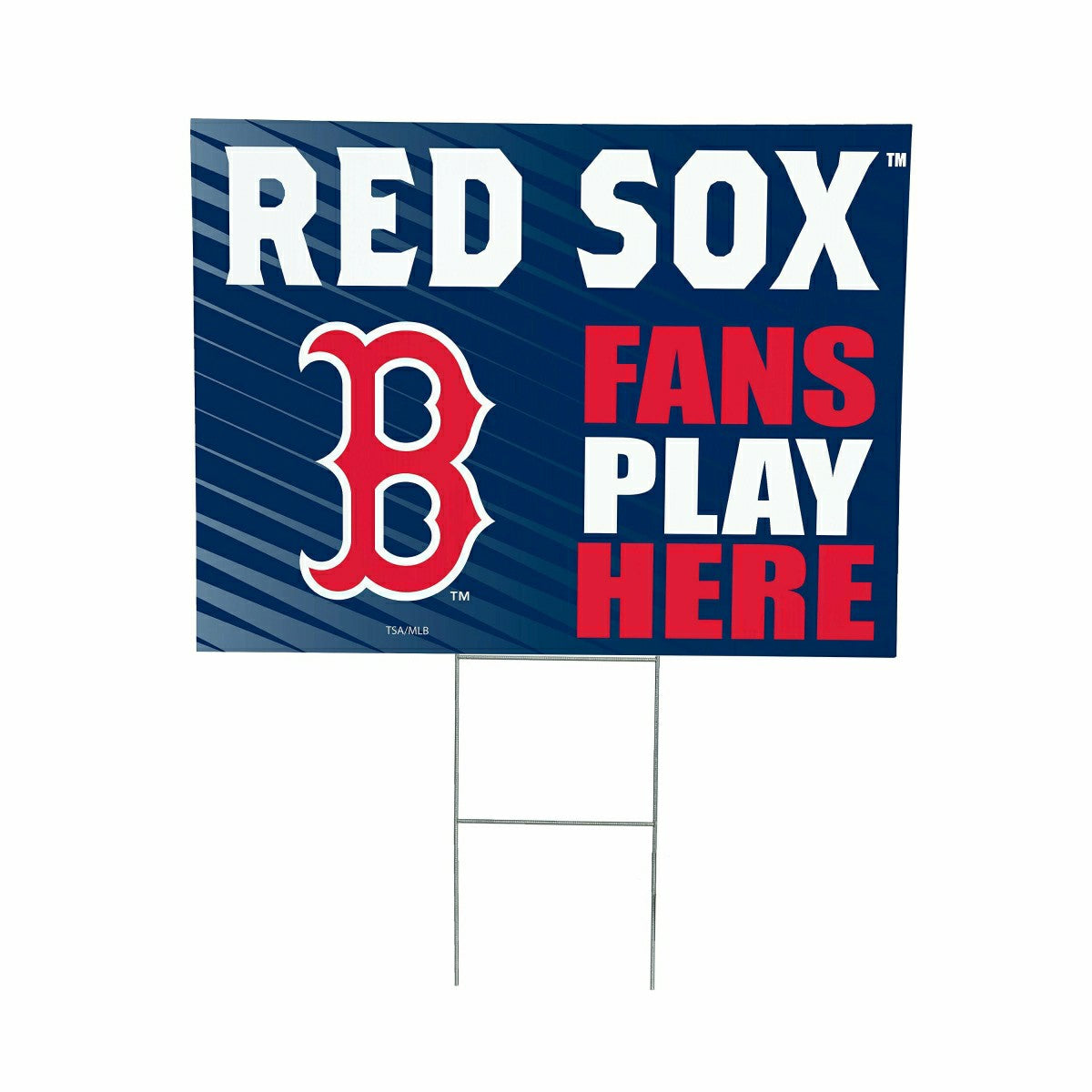 Boston Red Sox Coroplast Yard Sign "Fans Play Here", MLB, Home
