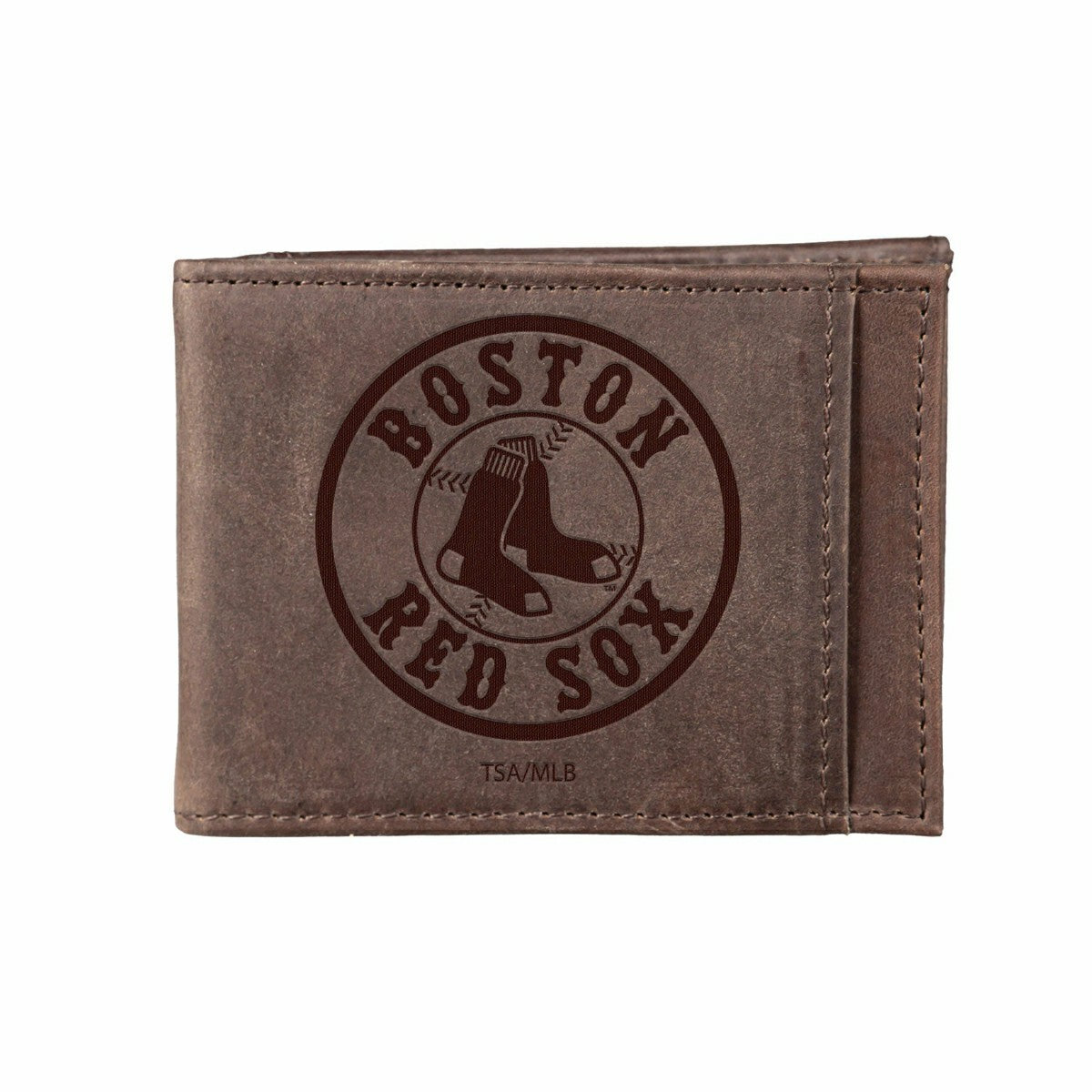 Boston Red Sox Front Pocket Wallet w/ RFID Blocking Brown, MLB, Home