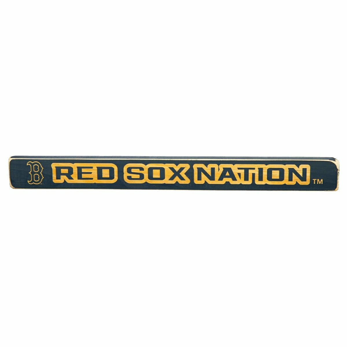 Boston Red Sox Engraved Wood Sign, 1.5" x 18", MLB, Home