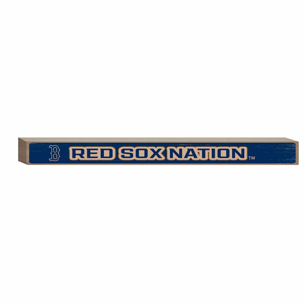 Boston Red Sox Engraved Wood Sign, 1.5" x 18", MLB, Home