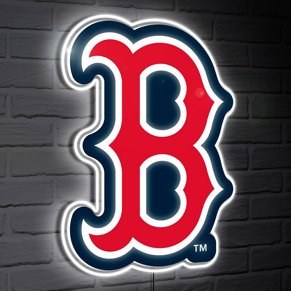 Boston Red Sox LED Wall Decor, Glazelite, Logo, MLB, Home