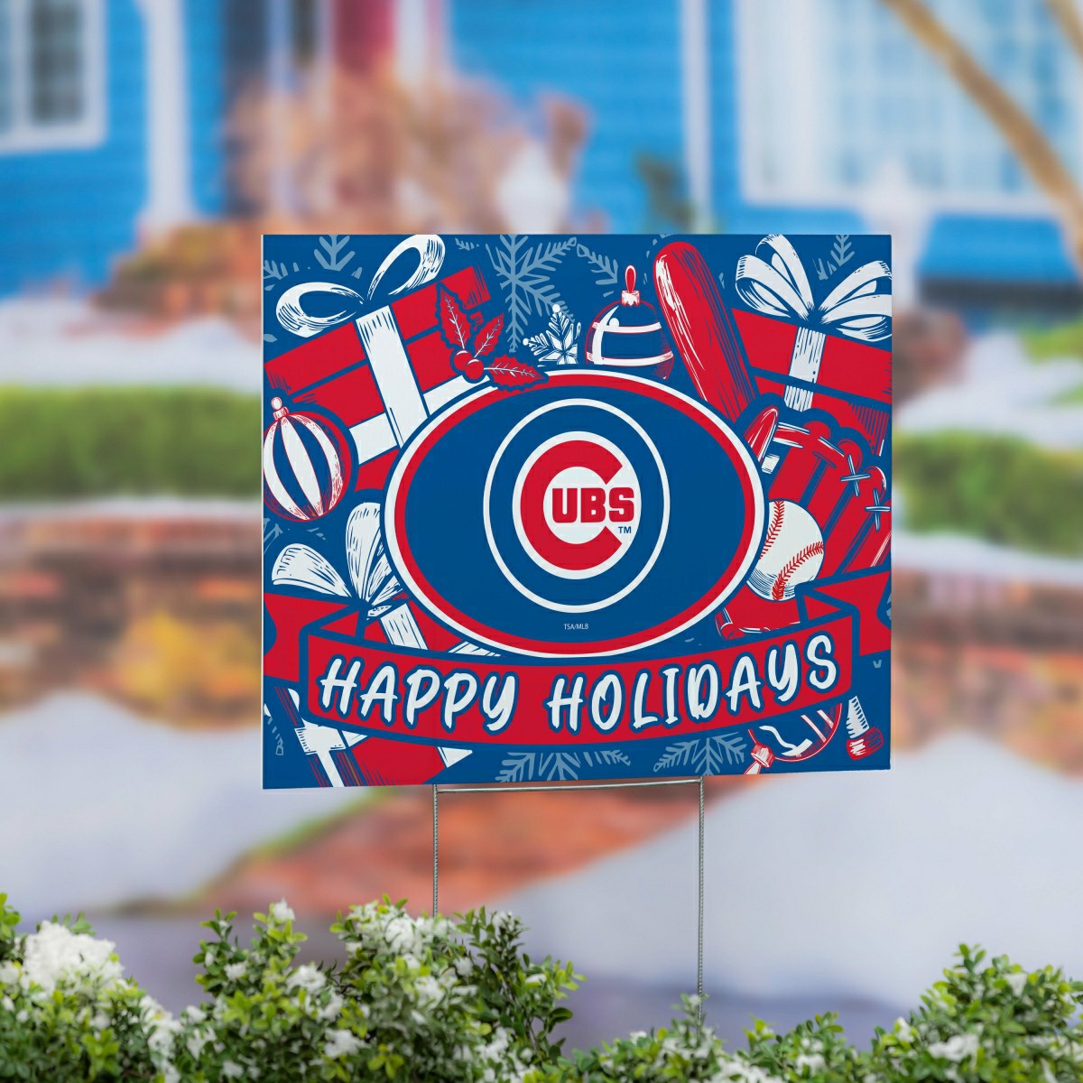Chicago Cubs Yard Sign, Holiday, MLB, Home