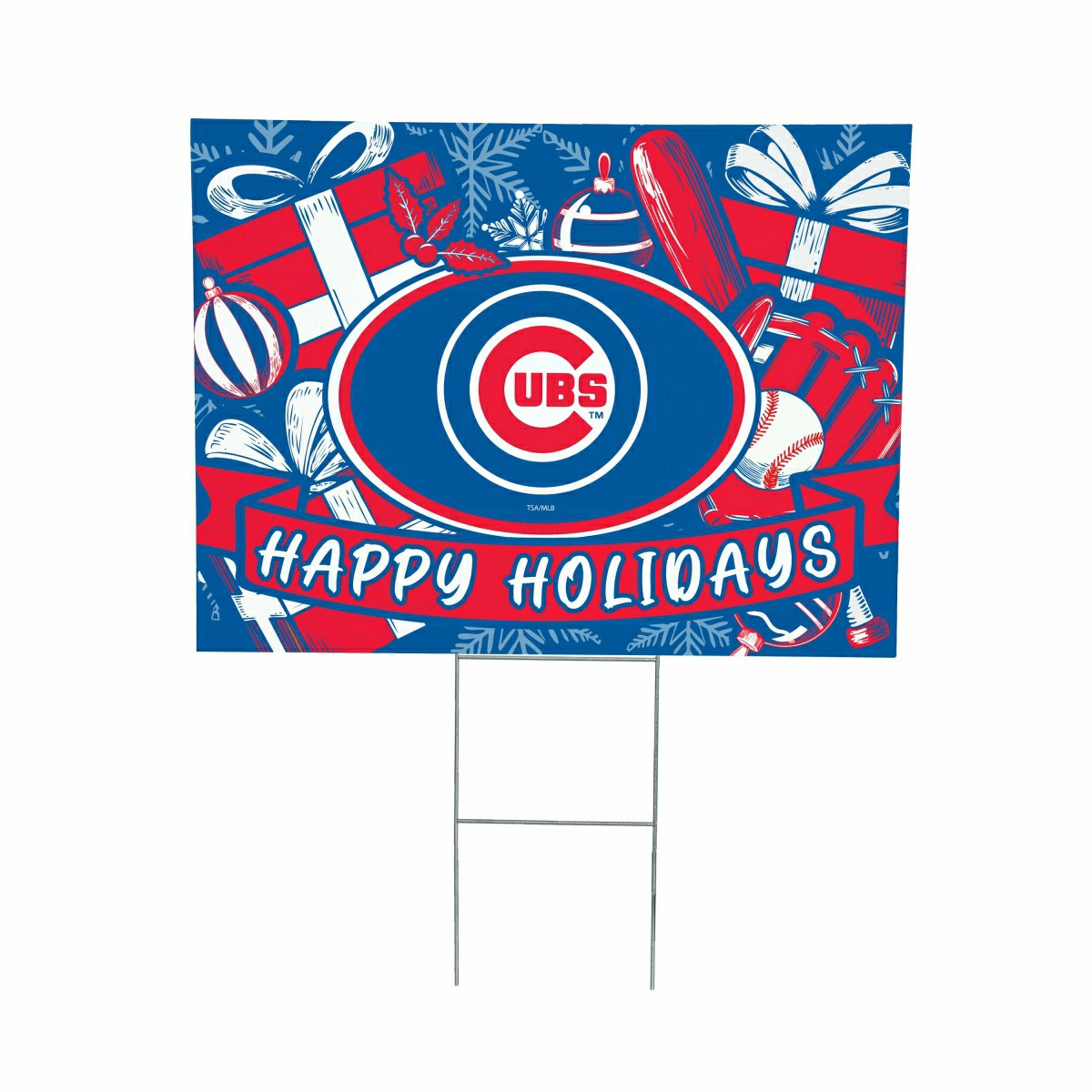 Chicago Cubs Yard Sign, Holiday, MLB, Home