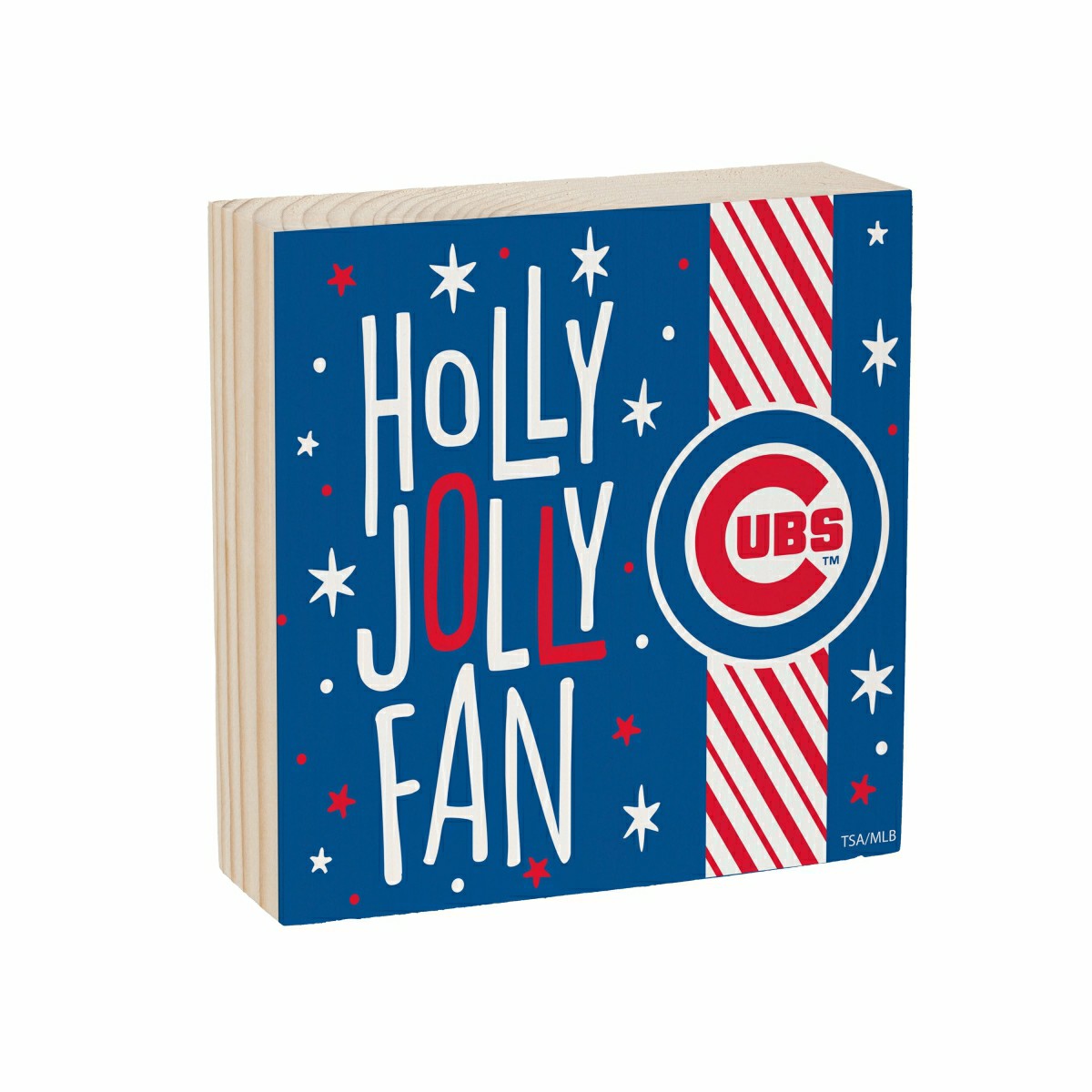 Chicago Cubs Block, Holiday, 6x6, MLB, Home