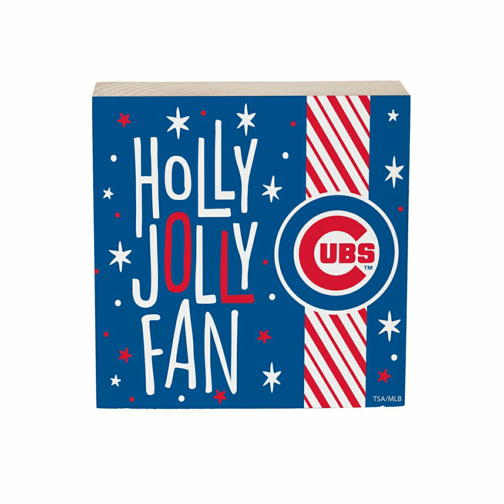 Chicago Cubs Block, Holiday, 6x6, MLB, Home