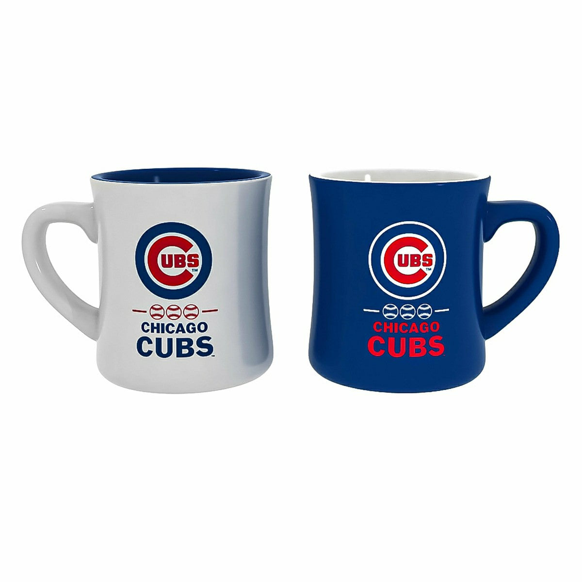 Chicago Cubs 10oz Ceramic Cup Set, 2pc, MLB, Home