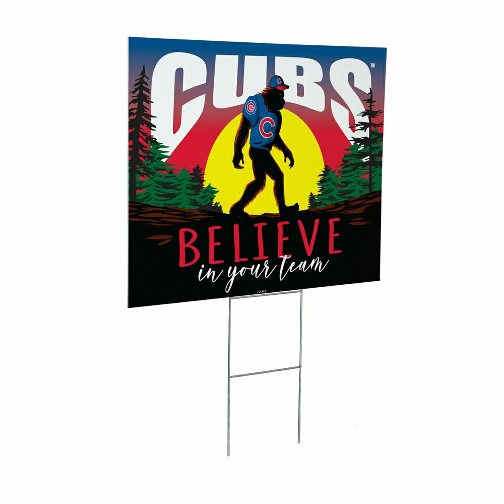 Chicago Cubs Yard Sign, Bigfoot, MLB, Home