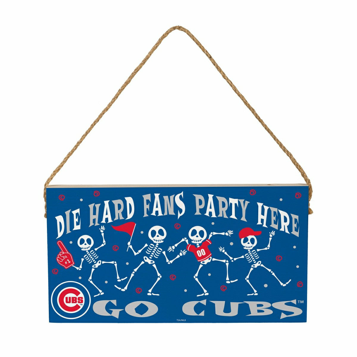 Chicago Cubs Halloween Wood Wall Sign, 6x11, MLB, Home