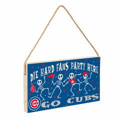 Chicago Cubs Halloween Wood Wall Sign, 6x11, MLB, Home