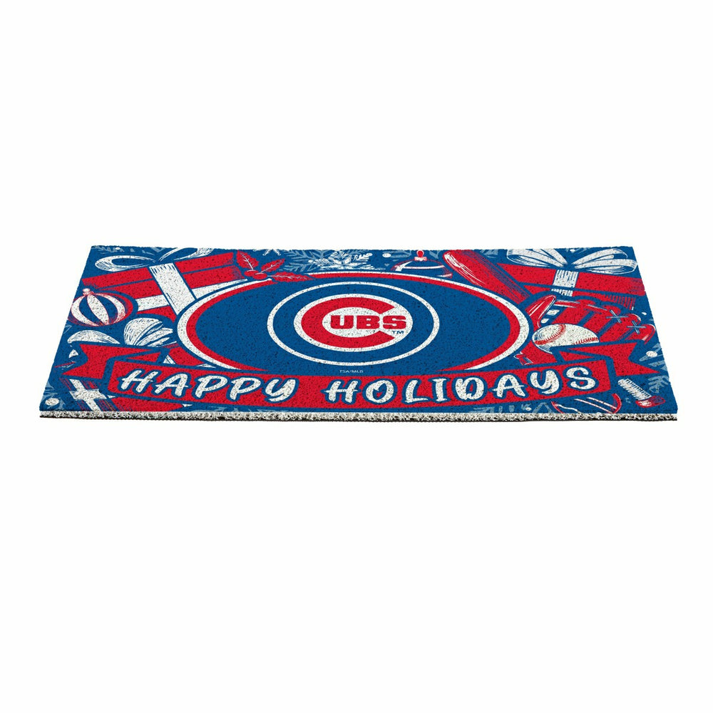Chicago Cubs Holiday PVC Mat, 28"x16", MLB