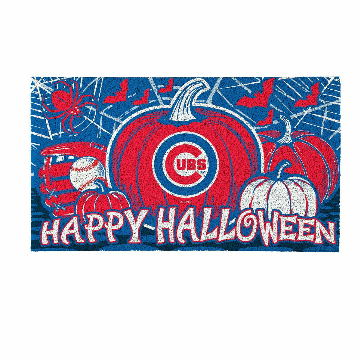 Chicago Cubs Halloween PVC Mat, 28"x16", MLB