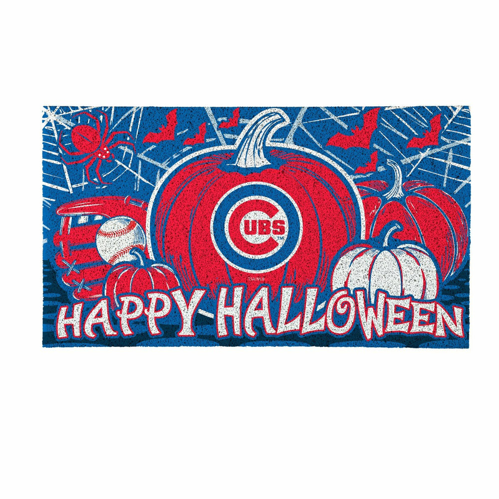 Chicago Cubs Halloween PVC Mat, 28"x16", MLB