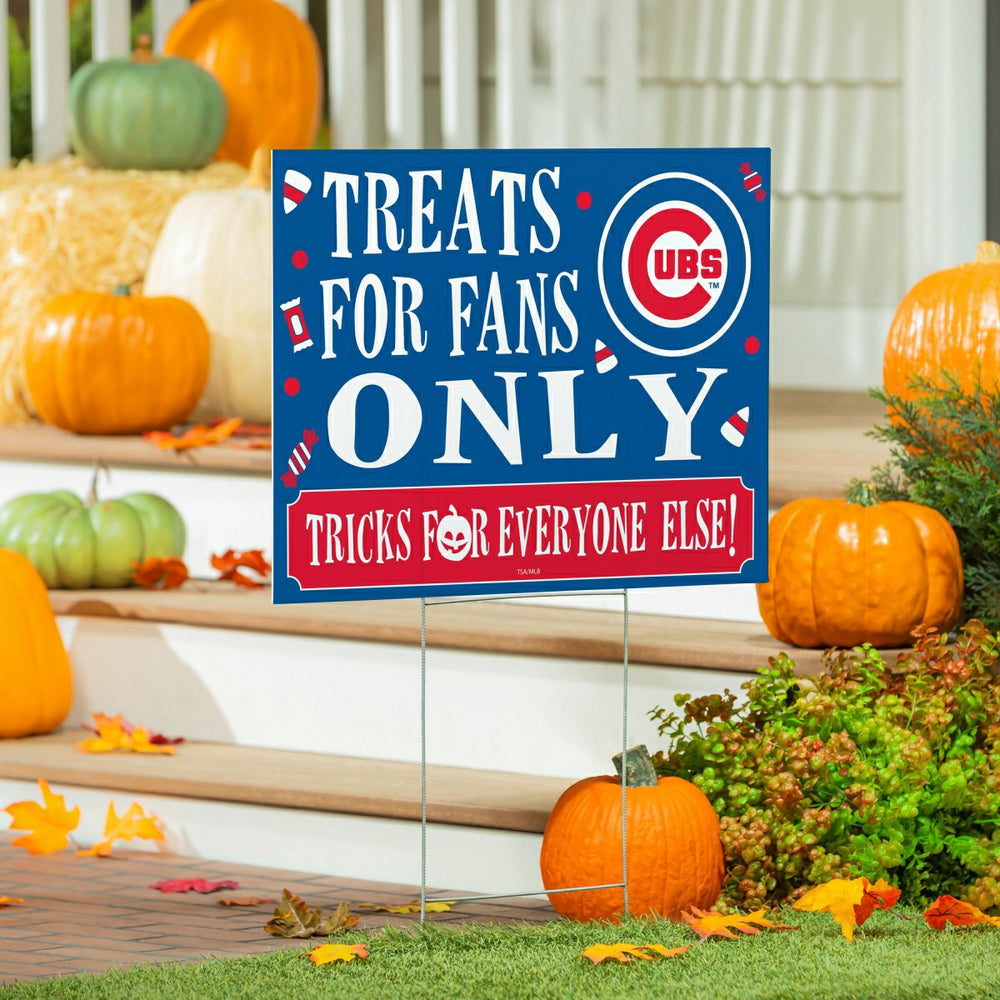 Chicago Cubs Yard Sign, Halloween Treats for Fans, MLB, Home