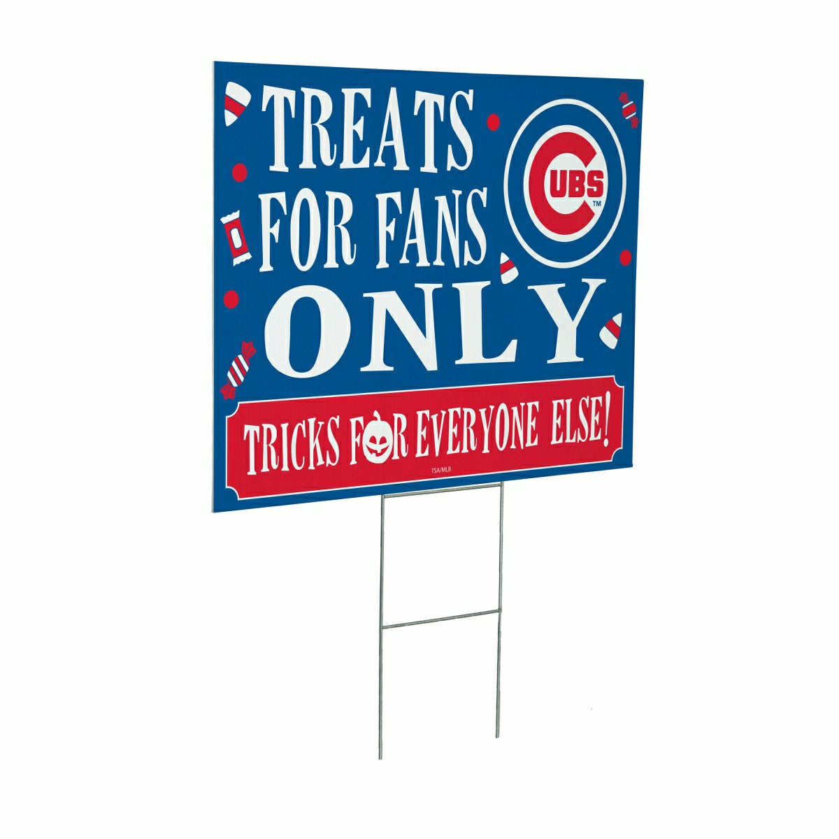Chicago Cubs Yard Sign, Halloween Treats for Fans, MLB, Home