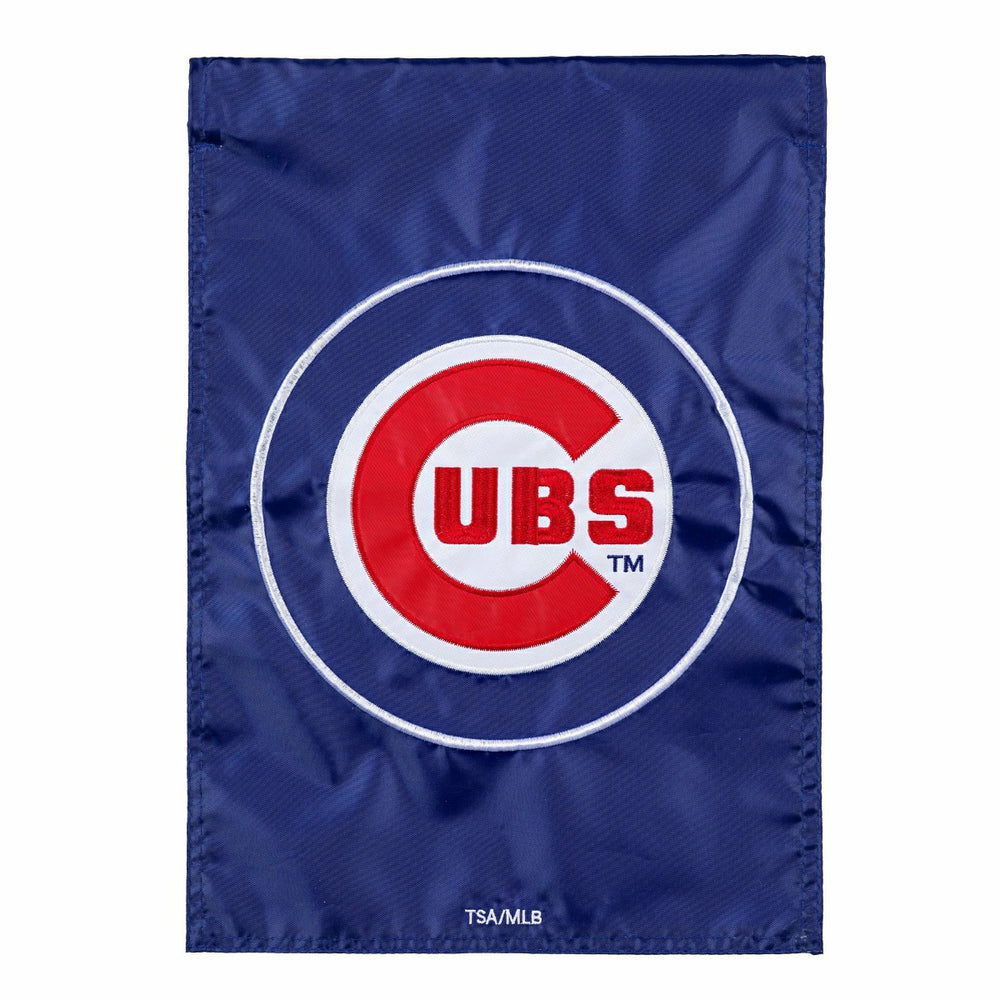 Chicago Cubs Appliqué Garden Flag, MLB