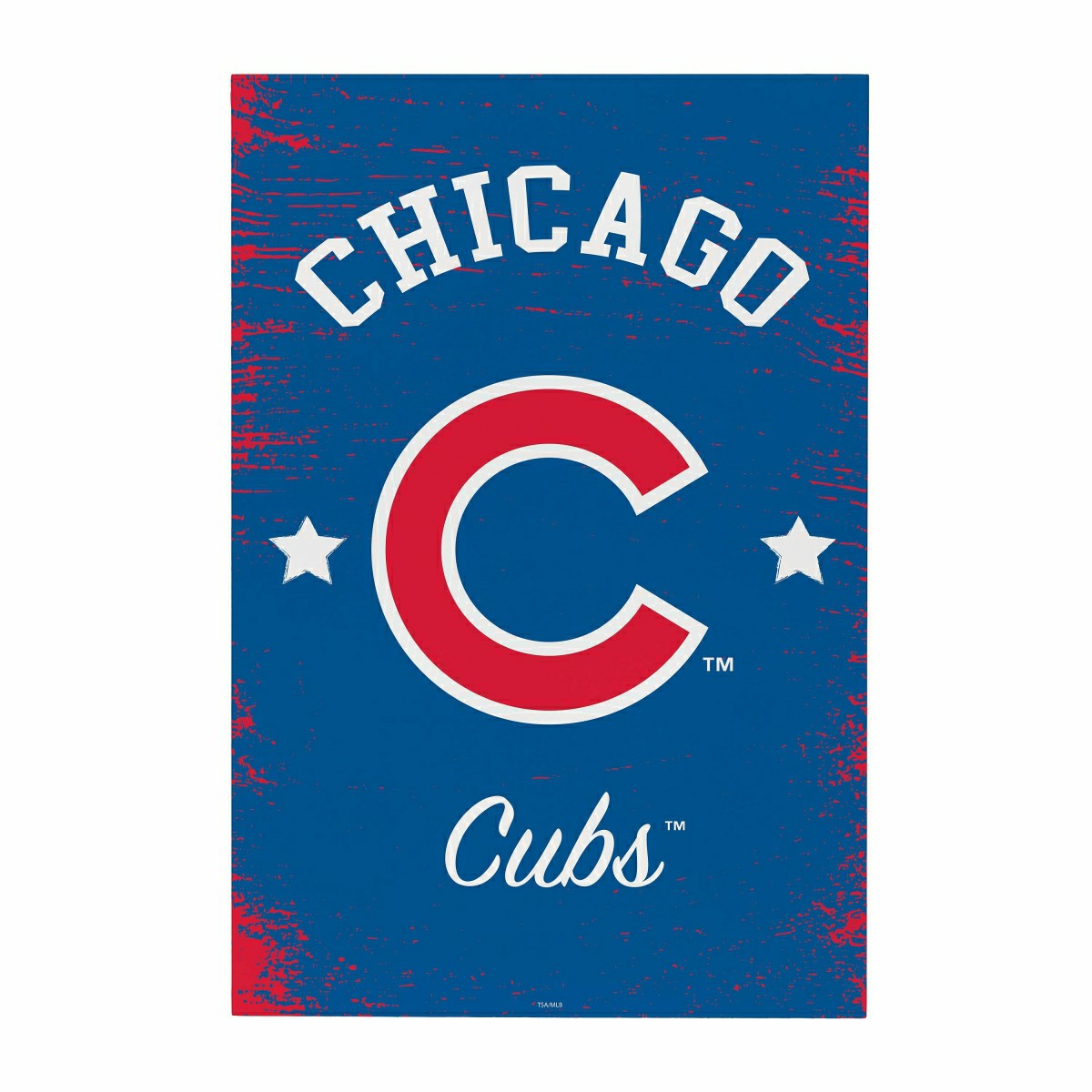 Chicago Cubs Wood Wall Sign, 16x24, MLB, Home