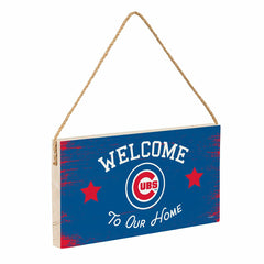 Chicago Cubs Wood Wall Sign, 6x11, MLB, Home