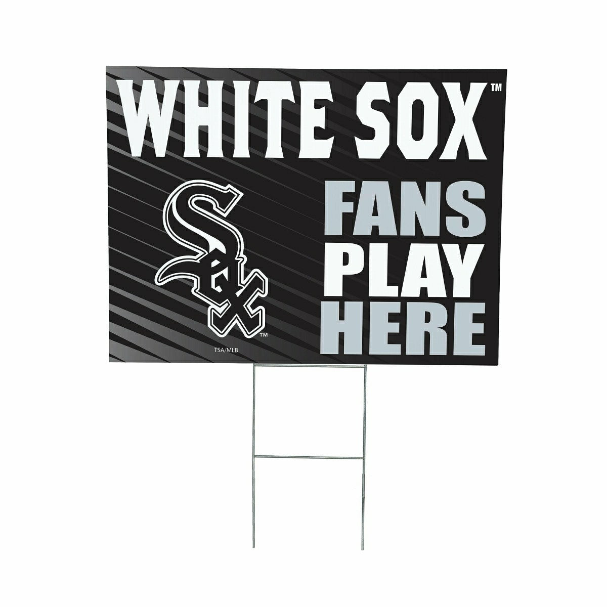 Chicago White Sox Coroplast Yard Sign "Fans Play Here", MLB, Home