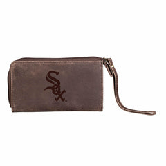 Chicago White Sox Wristlet Wallet Brown, MLB, Home