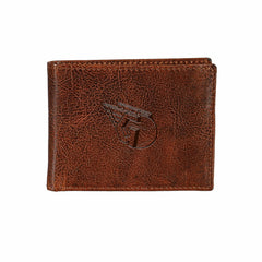 Cleveland Guardians, Embossed 100% Genuine Tumbled Leather Passcase Bi, MLB, Home