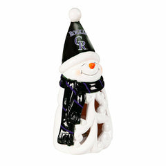 Colorado Rockies Snowman LED Statuary, 8", MLB, Home