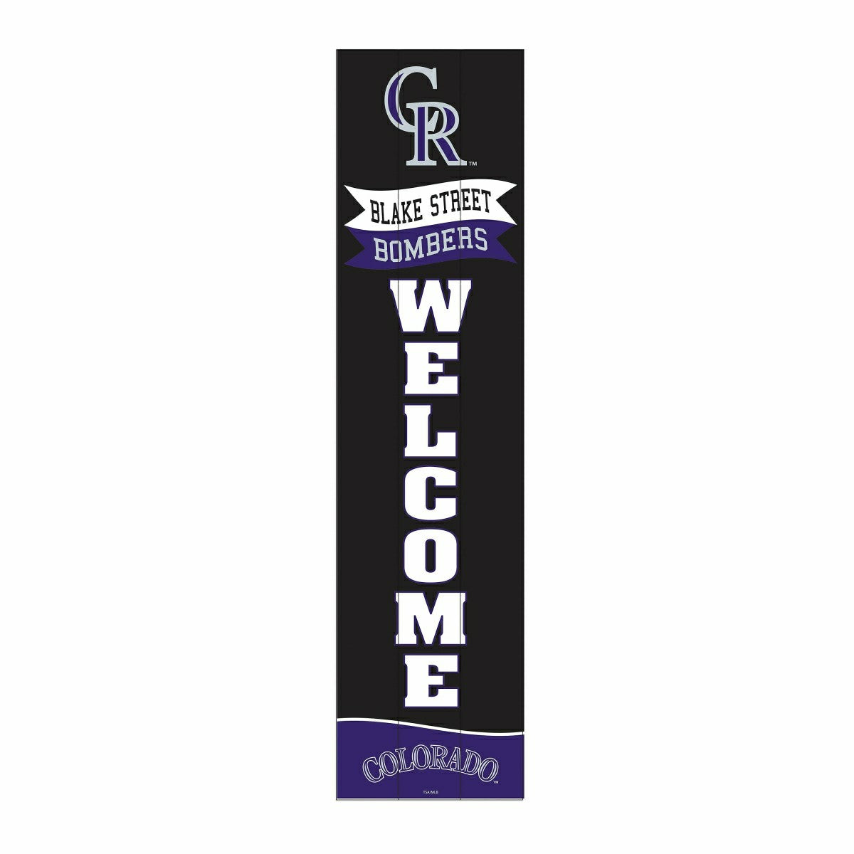 Colorado Rockies, 46" Leaner, MLB, Home