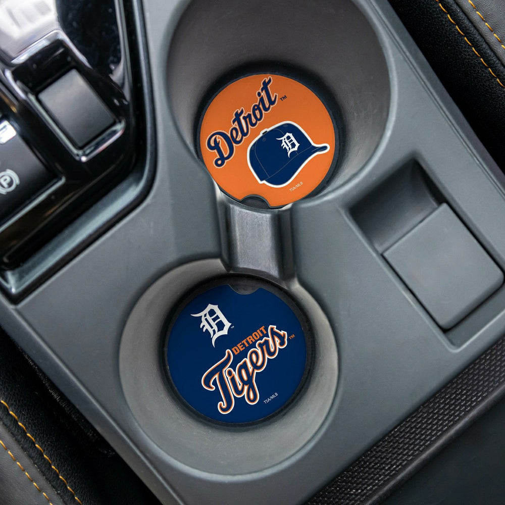 Detroit Tigers Car Coaster Set, 2pc, MLB, Home