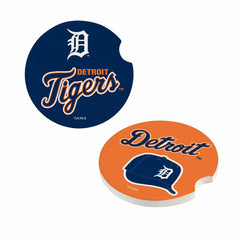 Detroit Tigers Car Coaster Set, 2pc, MLB, Home