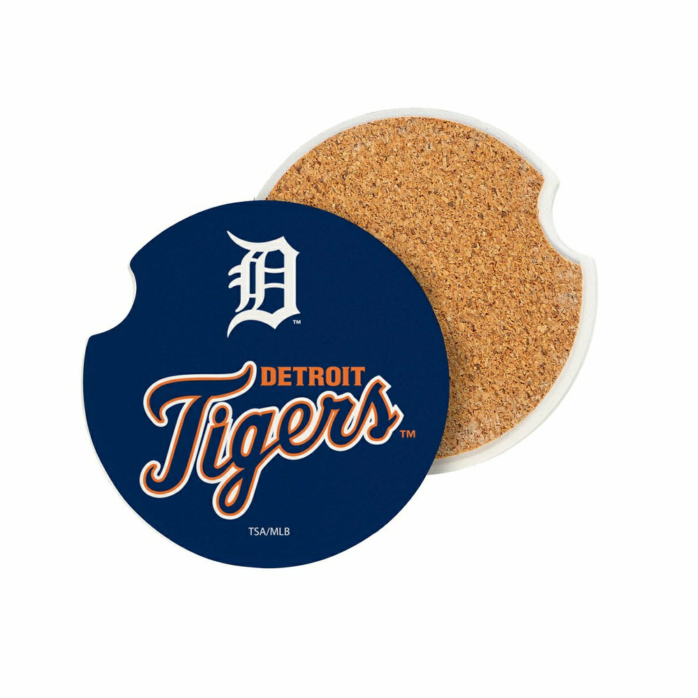 Detroit Tigers Car Coaster Set, 2pc, MLB, Home