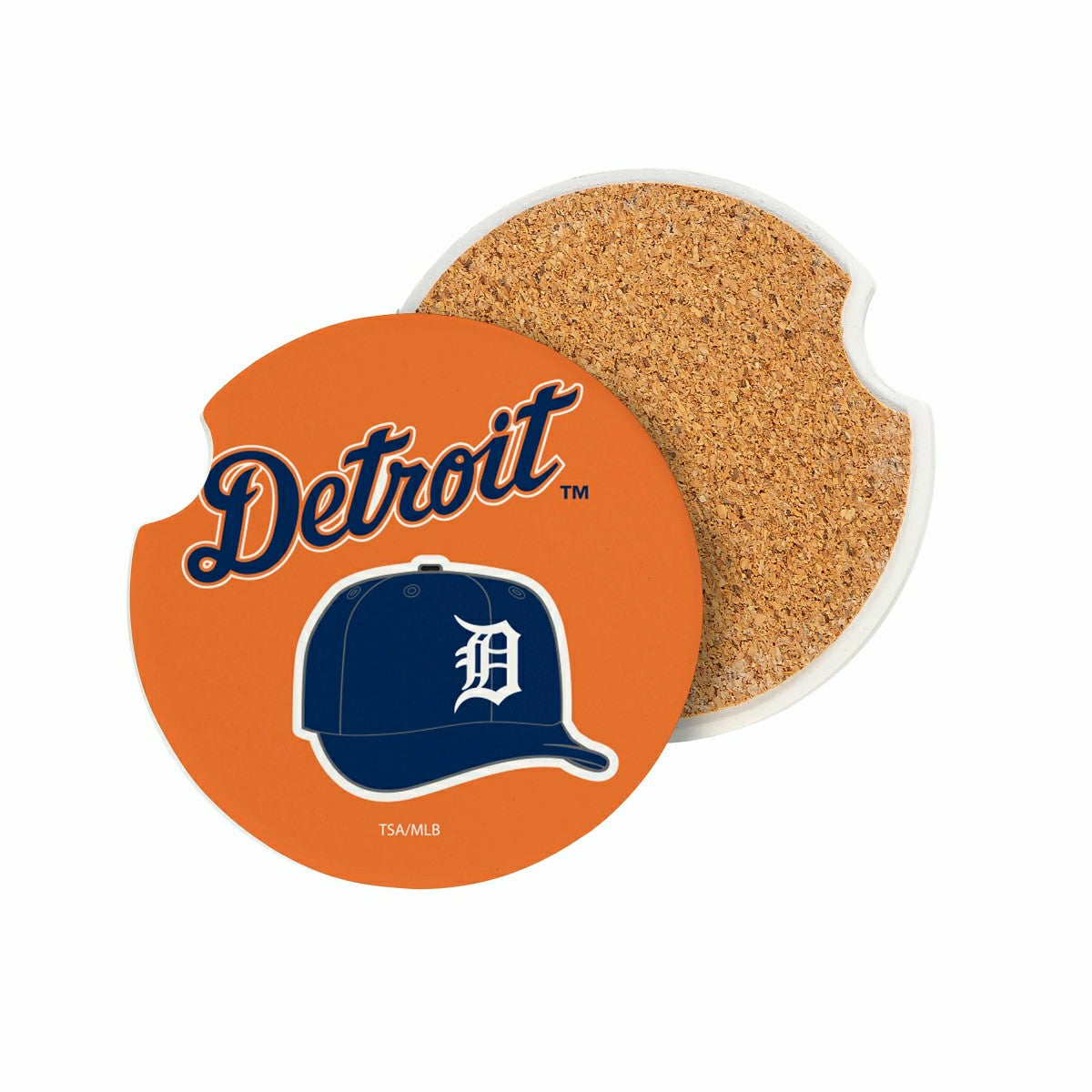 Detroit Tigers Car Coaster Set, 2pc, MLB, Home