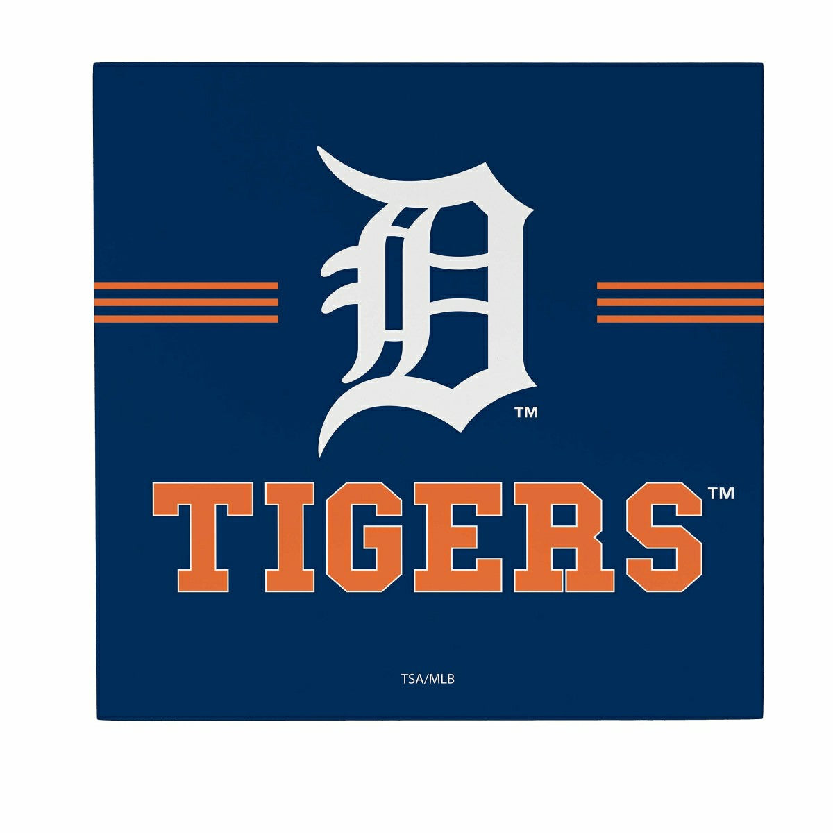 Detroit Tigers Wood Wall Sign, 12x12, MLB, Home
