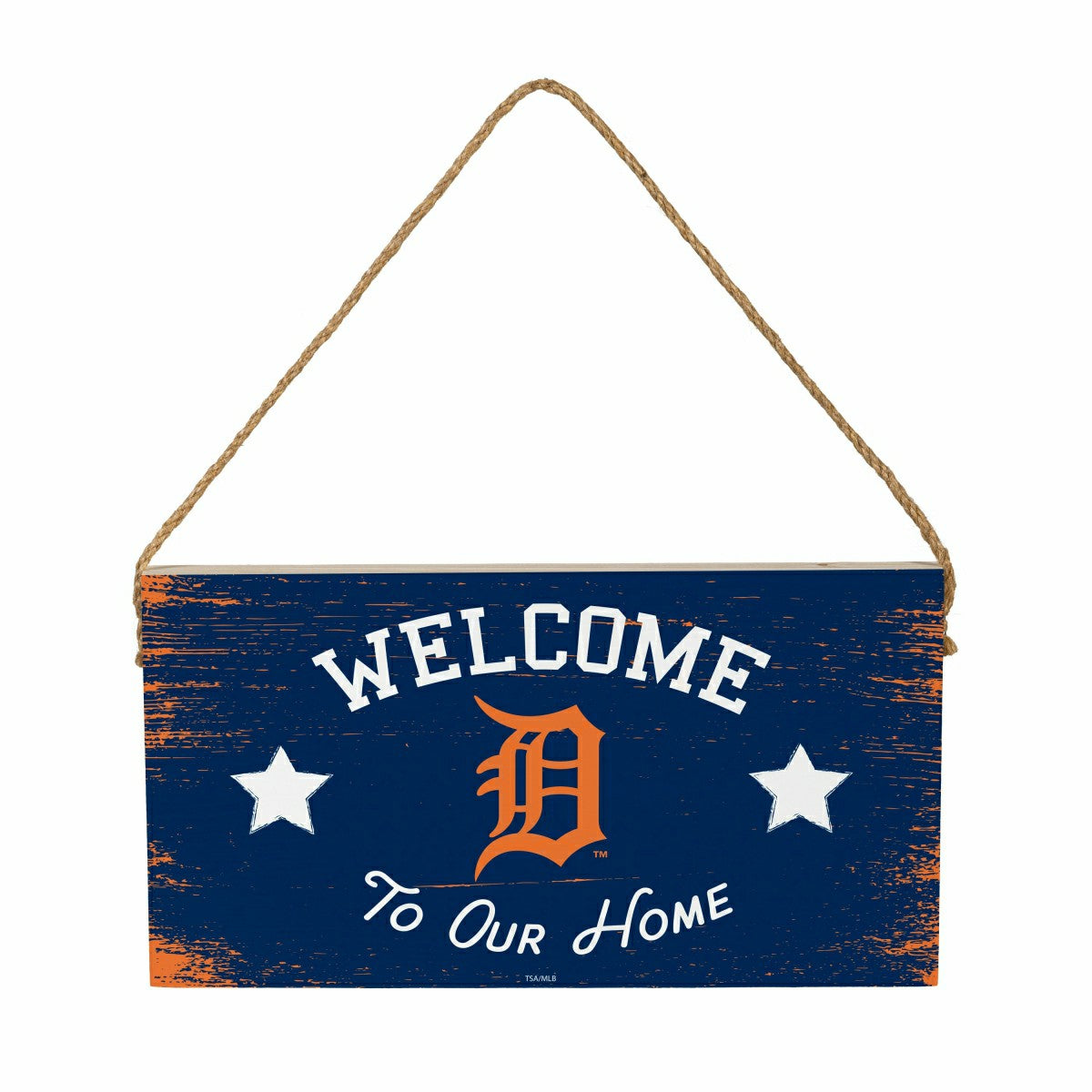 Detroit Tigers Wood Wall Sign, 6x11, MLB, Home