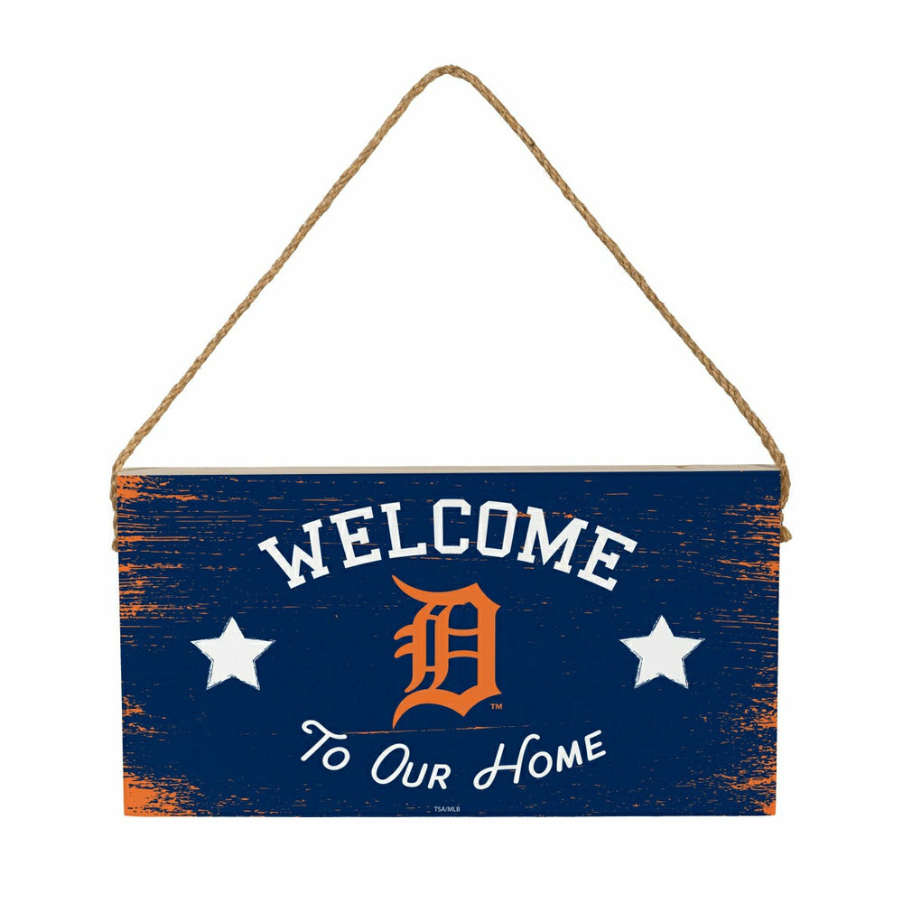 Detroit Tigers Wood Wall Sign, 6x11, MLB, Home