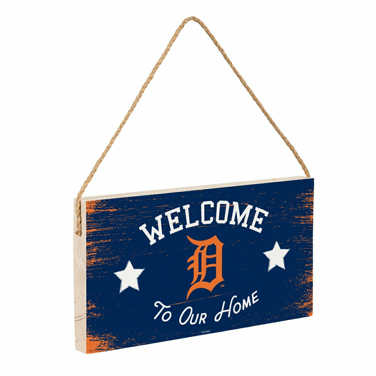 Detroit Tigers Wood Wall Sign, 6x11, MLB, Home