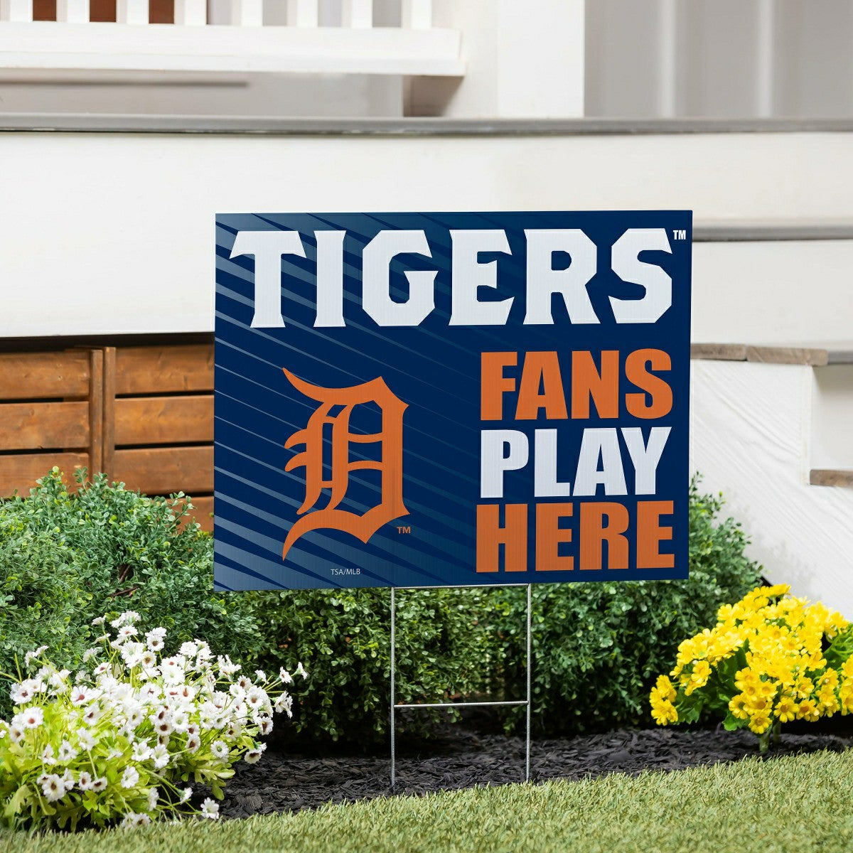 Detroit Tigers Coroplast Yard Sign "Fans Play Here", MLB, Home
