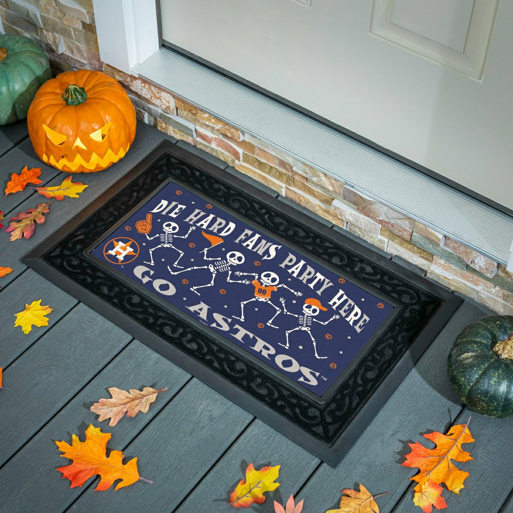 Houston Astros Flocked Coir Halloween Sassafras Switch Mat, 22"x10", MLB