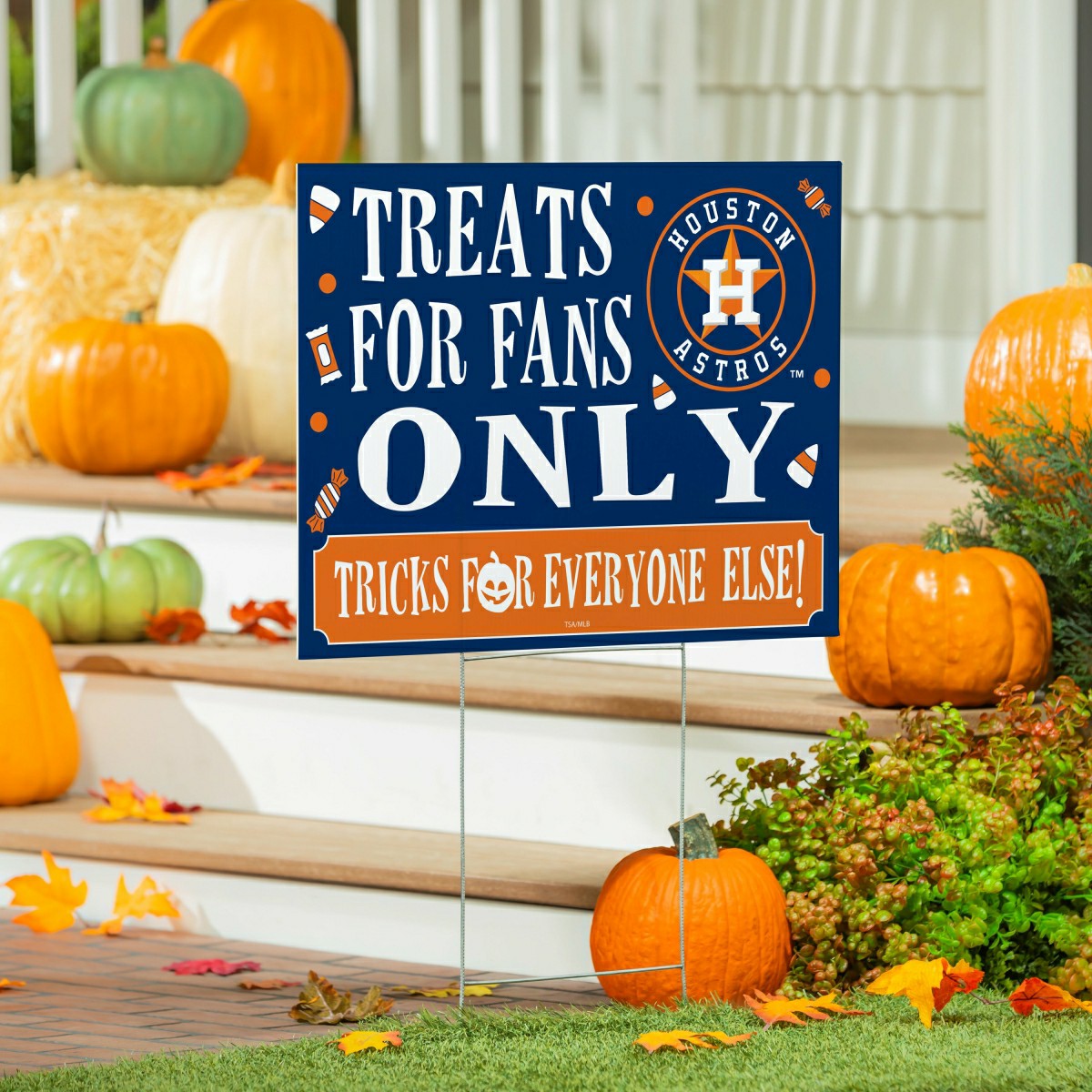 Houston Astros Yard Sign, Halloween Treats for Fans, MLB, Home