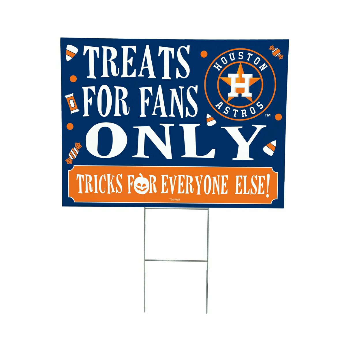 Houston Astros Yard Sign, Halloween Treats for Fans, MLB, Home