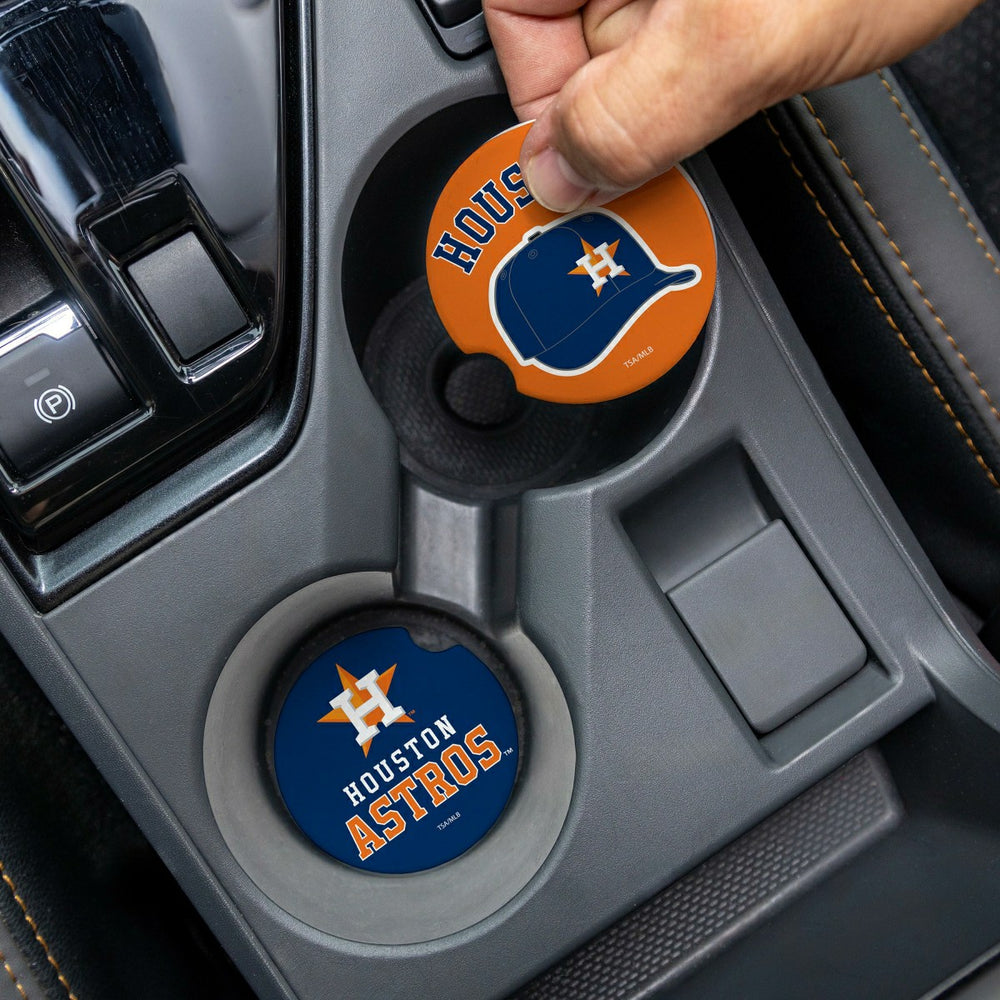 Houston Astros Car Coaster Set, 2pc, MLB, Home